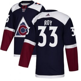 Wholesale Cheap Adidas Avalanche #33 Patrick Roy Navy Alternate Authentic Stitched NHL Jersey