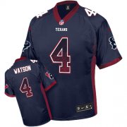 Wholesale Cheap Nike Texans #4 Deshaun Watson Navy Blue Team Color Men's Stitched NFL Elite Drift Fashion Jersey