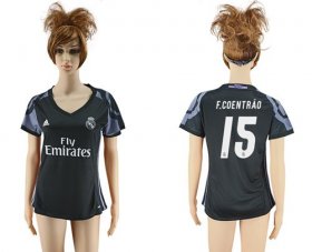 Wholesale Cheap Women\'s Real Madrid #15 F.Coentrao Sec Away Soccer Club Jersey