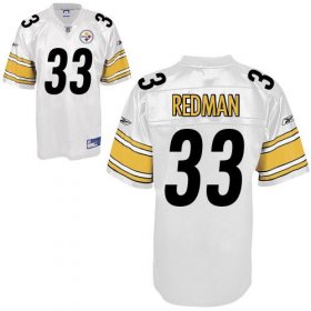 Wholesale Cheap Steelers #33 Isaac Redman White Stitched NFL Jersey