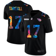 Cheap Tennessee Titans #17 Ryan Tannehill Men's Nike Multi-Color Black 2020 NFL Crucial Catch Vapor Untouchable Limited Jersey