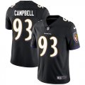 Wholesale Cheap Nike Ravens #93 Calais Campbell Black Alternate Youth Stitched NFL Vapor Untouchable Limited Jersey