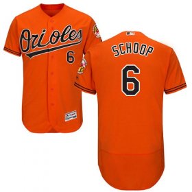 Wholesale Cheap Orioles #6 Jonathan Schoop Orange Flexbase Authentic Collection Stitched MLB Jersey