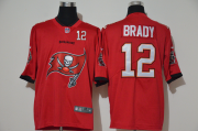 Wholesale Cheap Men's Tampa Bay Buccaneers #12 Tom Brady Red 2020 Big Logo Number Vapor Untouchable Stitched NFL Nike Fashion Limited Jersey