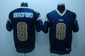 Wholesale Cheap Rams #8 Draft Player Sam Bradford Stitched Blue NFL Jersey