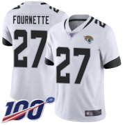 Wholesale Cheap Nike Jaguars #27 Leonard Fournette White Men's Stitched NFL 100th Season Vapor Limited Jersey
