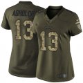 Wholesale Cheap Nike Eagles #13 Nelson Agholor Green Women's Stitched NFL Limited 2015 Salute to Service Jersey