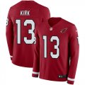 Wholesale Cheap Nike Cardinals #13 Christian Kirk Red Team Color Men's Stitched NFL Limited Therma Long Sleeve Jersey