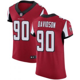 Wholesale Cheap Nike Falcons #90 Marlon Davidson Red Team Color Men\'s Stitched NFL Vapor Untouchable Elite Jersey
