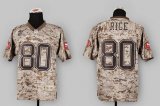 Wholesale Cheap Nike 49ers #80 Jerry Rice Camo USMC Men's Stitched NFL Elite Jersey