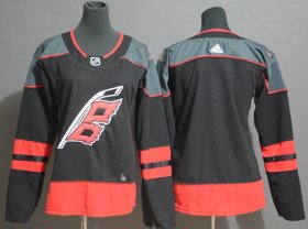 Wholesale Cheap Adidas Hurricanes Blank Black Alternate Authentic Women\'s Stitched NHL Jersey