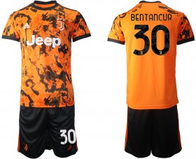 Wholesale Cheap Men 2020-2021 club Juventus Second away 30 orange Soccer Jerseys
