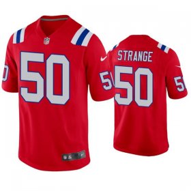 Wholesale Cheap Men\'s New England Patriots #50 Cole Strange Red Vapor Untouchable Limited Stitched Jersey