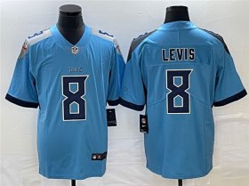 Wholesale Cheap Men\'s Tennessee Titans #8 Will Levis Blue Vapor Untouchable Stitched Jersey