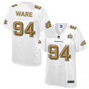 Wholesale Cheap Nike Broncos #94 DeMarcus Ware White Women's NFL Pro Line Super Bowl 50 Fashion Game Jersey