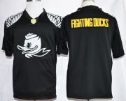 Wholesale Cheap Oregon Ducks Blank Fighting Ducks Team Pride Fashion Black Jersey