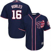 Wholesale Cheap Nationals #16 Victor Robles Navy Blue New Cool Base Stitched Youth MLB Jersey