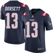 Wholesale Cheap Nike Patriots #13 Phillip Dorsett Navy Blue Youth Stitched NFL Limited Rush Jersey