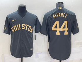 Wholesale Men\'s Houston Astros #44 Yordan Alvarez Grey 2022 All Star Stitched Cool Base Nike Jersey