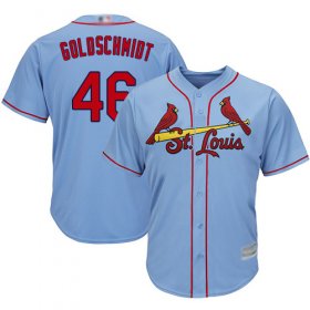 Wholesale Cheap Cardinals #46 Paul Goldschmidt Light Blue Cool Base Stitched Youth MLB Jersey