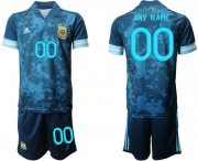 Wholesale Cheap Men 2020-2021 Season National team Argentina away blue customized Soccer Jersey
