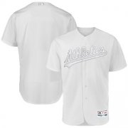 Wholesale Cheap Oakland Athletics Blank Majestic 2019 Players' Weekend Flex Base Authentic Team Jersey White