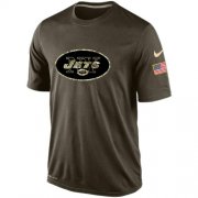 Wholesale Cheap Men's New York Jets Salute To Service Nike Dri-FIT T-Shirt