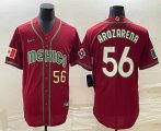 Cheap Men's Mexico Baseball #56 Randy Arozarena Number 2023 Red World Classic Stitched Jersey12