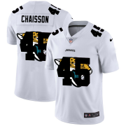 Wholesale Cheap Jacksonville Jaguars #45 K'Lavon Chaisson White Men's Nike Team Logo Dual Overlap Limited NFL Jersey