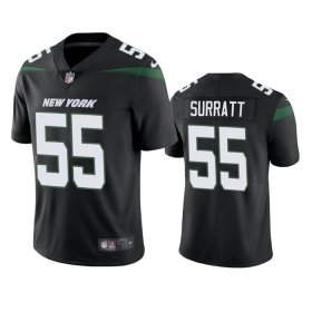 Cheap Men\'s New York Jets #55 Chazz Surratt Black Vapor Untouchable Limited Stitched Jersey