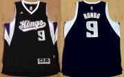Wholesale Cheap Men's Sacramento Kings #9 Rajon Rondo Revolution 30 Swingman New Black Jersey