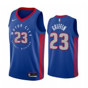 Wholesale Cheap Nike Pistons #23 Blake Griffin Blue NBA Swingman 2020-21 City Edition Jersey