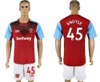 Wholesale Cheap West Ham United #45 Knoyle Home Soccer Club Jersey