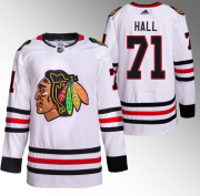 Wholesale Cheap Men's Chicago Blackhawks #71 Taylor Hall White Stitched Hockey Jersey
