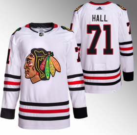Wholesale Cheap Men\'s Chicago Blackhawks #71 Taylor Hall White Stitched Hockey Jersey