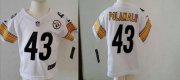 Wholesale Cheap Toddler Nike Steelers #43 Troy Polamalu White Stitched NFL Elite Jersey