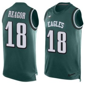 Wholesale Cheap Nike Eagles #18 Jalen Reagor Green Team Color Men\'s Stitched NFL Limited Tank Top Jersey