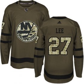 Wholesale Cheap Adidas Islanders #27 Anders Lee Green Salute to Service Stitched Youth NHL Jersey