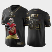 Cheap San Francisco 49ers #85 George Kittle Nike Team Hero 3 Vapor Limited NFL 100 Jersey Black Golden
