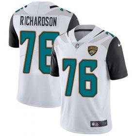 Wholesale Cheap Nike Jaguars #76 Will Richardson White Men\'s Stitched NFL Vapor Untouchable Limited Jersey