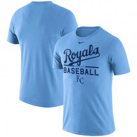 Wholesale Cheap Kansas City Royals Nike Practice T-Shirt Blue