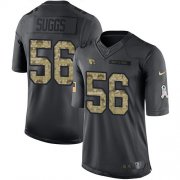 Wholesale Cheap Nike Cardinals #56 Terrell Suggs Black Men's Stitched NFL Limited 2016 Salute to Service Jersey