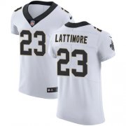 Wholesale Cheap Nike Saints #23 Marshon Lattimore White Men's Stitched NFL Vapor Untouchable Elite Jersey