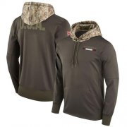 Wholesale Cheap Men's Houston Texans Nike Olive Salute to Service Sideline Therma Pullover Hoodie