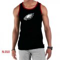 Wholesale Cheap Men's Nike NFL Philadelphia Eagles Sideline Legend Authentic Logo Tank Top Black_2