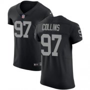 Wholesale Cheap Nike Raiders #97 Maliek Collins Black Team Color Men's Stitched NFL Vapor Untouchable Elite Jersey