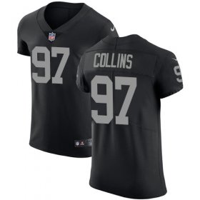 Wholesale Cheap Nike Raiders #97 Maliek Collins Black Team Color Men\'s Stitched NFL Vapor Untouchable Elite Jersey