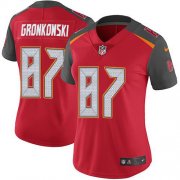 Wholesale Cheap Nike Buccaneers #87 Rob Gronkowski Red Team Color Women's Stitched NFL Vapor Untouchable Limited Jersey