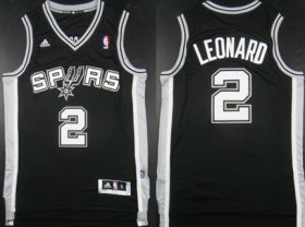 Wholesale Cheap San Antonio Spurs #2 Kawhi Leonard Revolution 30 Swingman Black Jersey