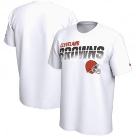 Wholesale Cheap Cleveland Browns Nike Sideline Line of Scrimmage Legend Performance T-Shirt White